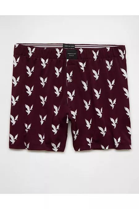 AEO Eagles Slim Knit Ultra Soft Boxer Short Mens Product Image