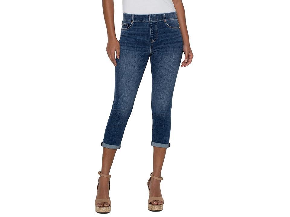 Liverpool Los Angeles Chloe Pull-On Cuffed Capri Skinny Jeans Product Image