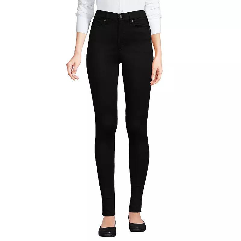 Lands End Womens High Rise Stretch Denim Skinny Jeans Product Image