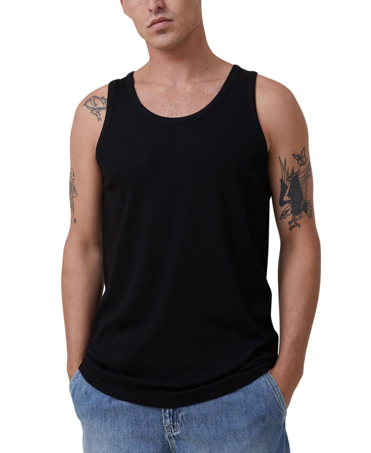 Cotton On Mens Loose Fit Rib Tank Top Product Image