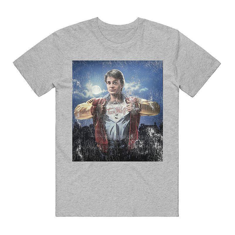 Mens Teen Wolf Graphic Tee Blue Product Image