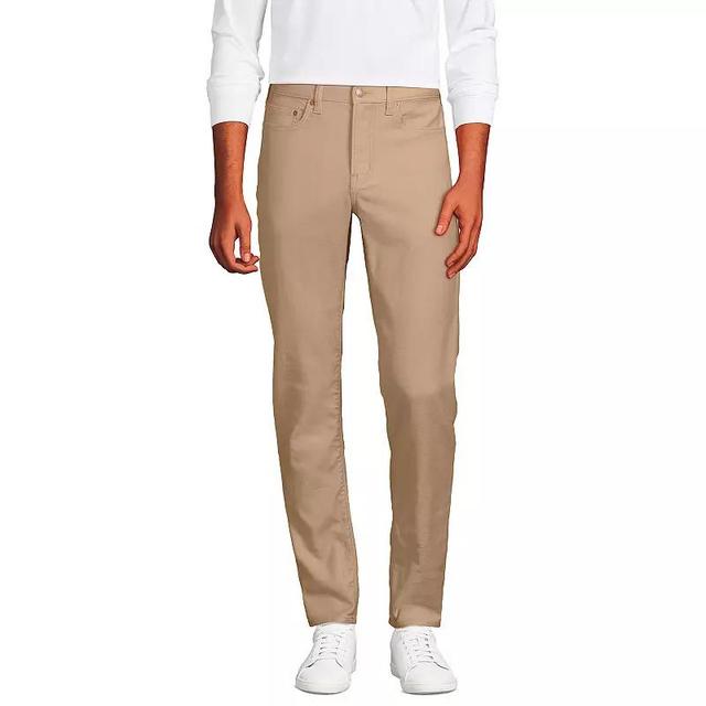 Mens Lands End Straight Fit French Terry Pants Product Image