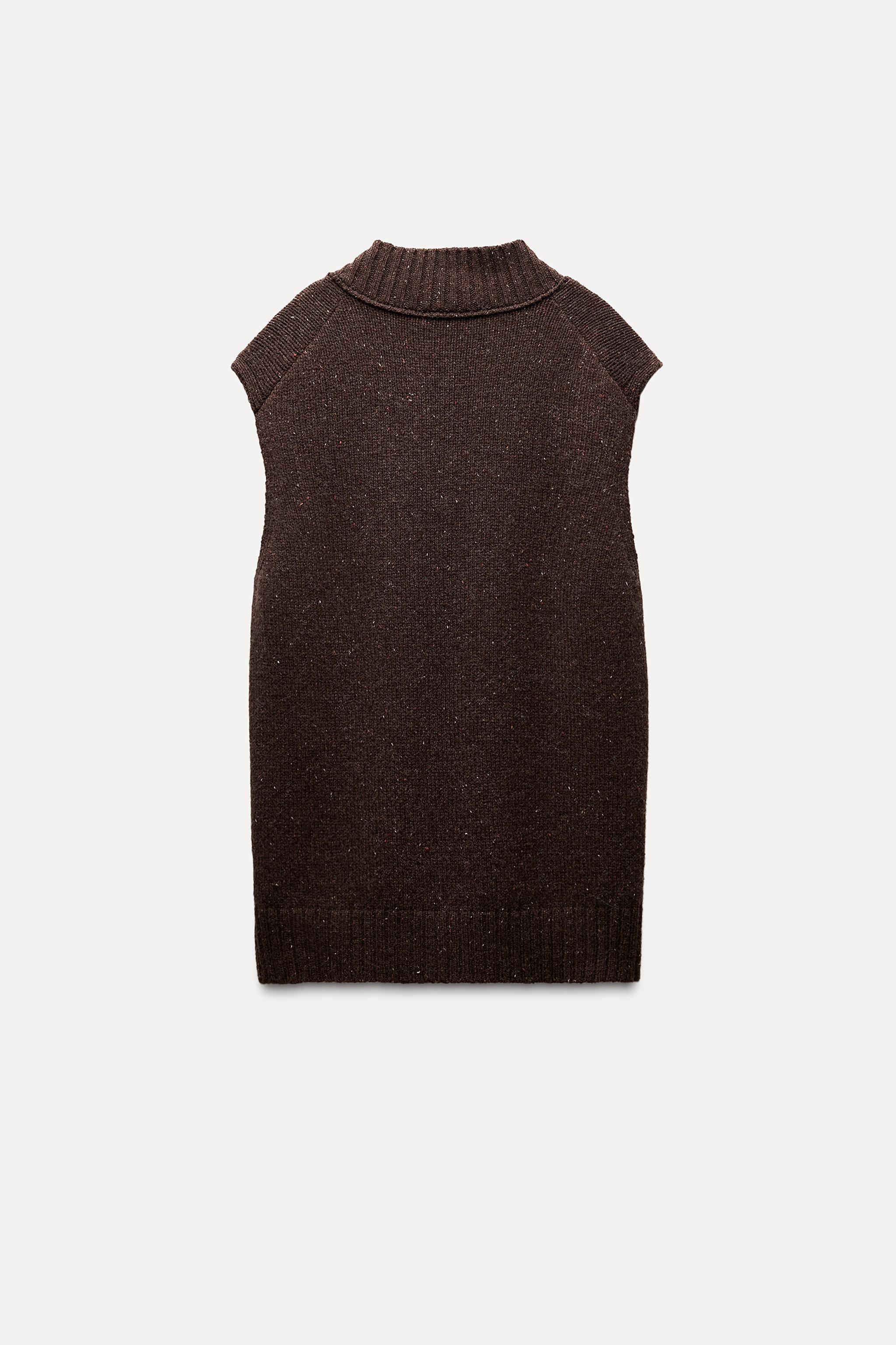 V-NECK KNIT SWEATER VEST Product Image