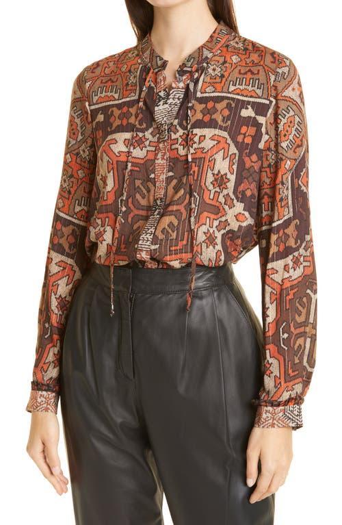 KOBI HALPERIN Tricia Folkloric Print Shirt Product Image