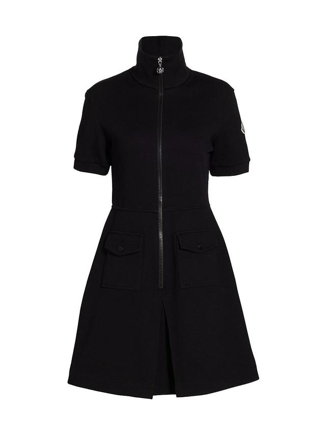 Moncler Zip Front Short Sleeve Dress Product Image