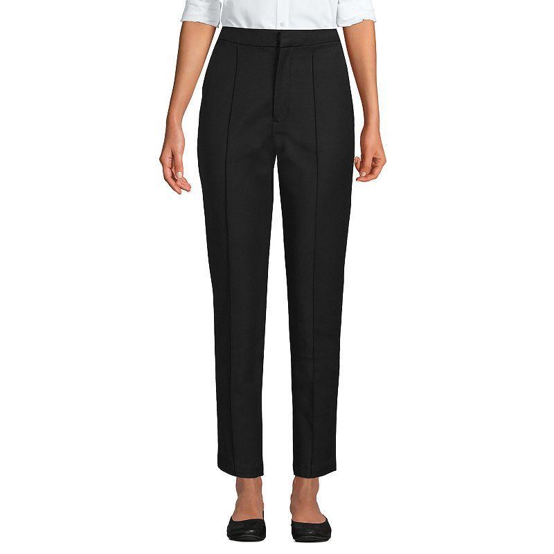 Lands End Womens High Rise Bi Stretch Pintuck Pencil Ankle Pants Product Image