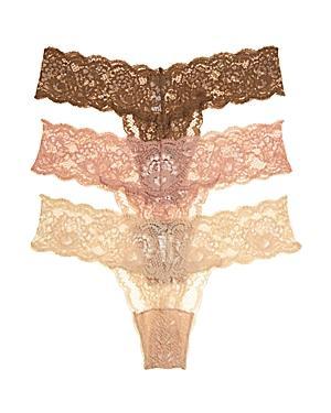 Cosabella Never Say Never Cutie Low-Rise Thongs, Set of 3 Product Image