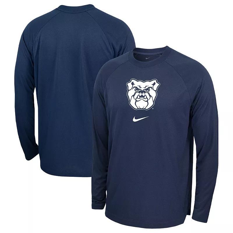 Mens Nike Navy Butler Bulldogs Basketball Spotlight Raglan Performance Long Sleeve T-Shirt BUT Blue Product Image