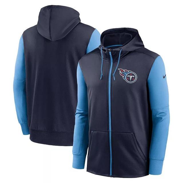 Mens Nike Tennessee Titans Performance Full-Zip Hoodie Blue Product Image