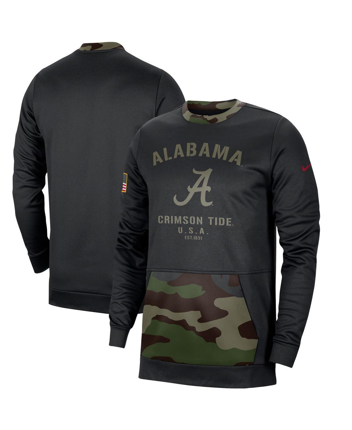 Mens Black Alabama Crimson Tide Military-Inspired Appreciation Performance Pullover Sweatshirt - Black Product Image