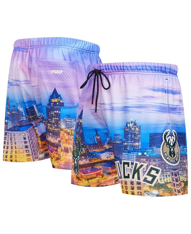 Mens Pro Standard Milwaukee Bucks Cityscape Shorts Product Image