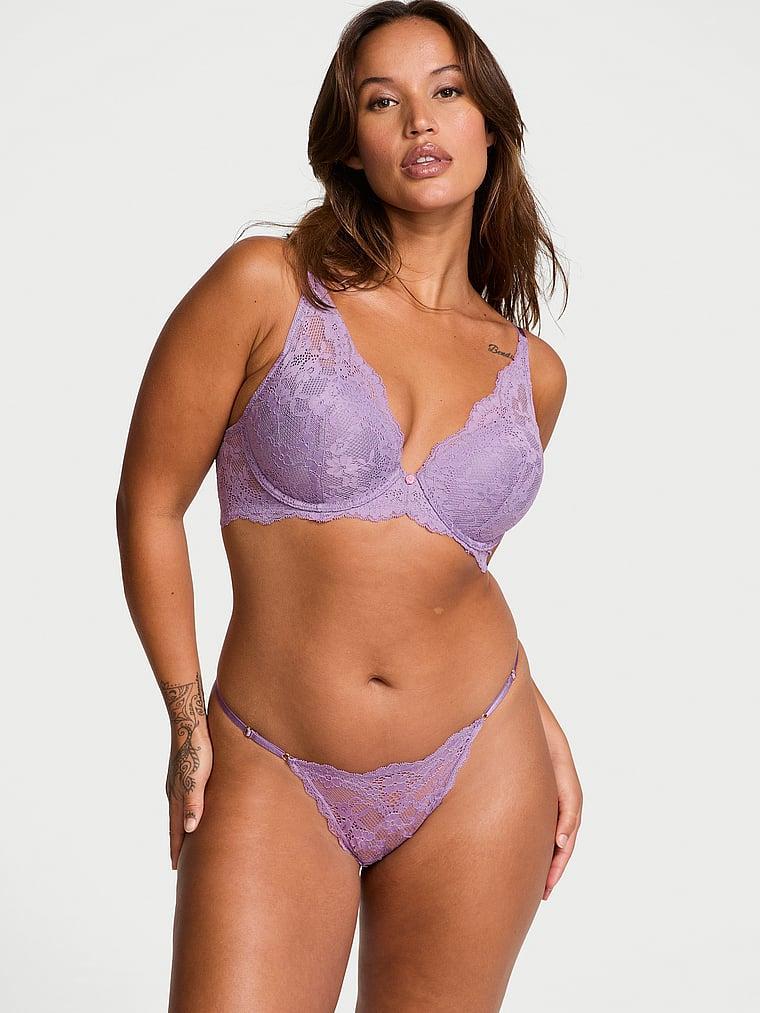 Lace Lightly Lined Plunge Bra Product Image