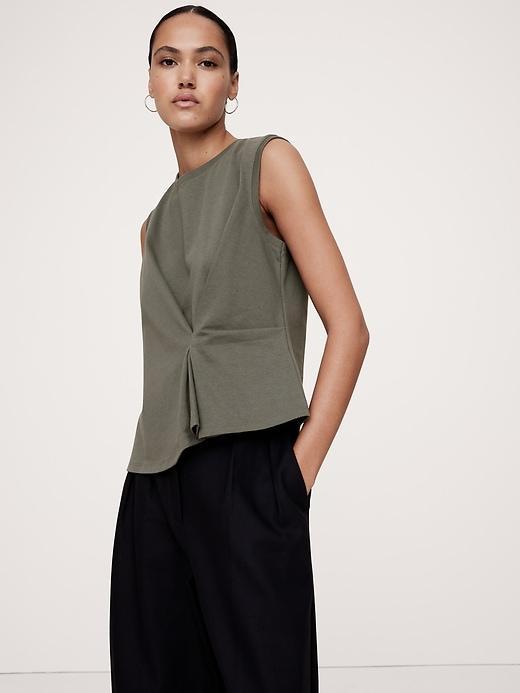 Cotton Draped Tank Product Image