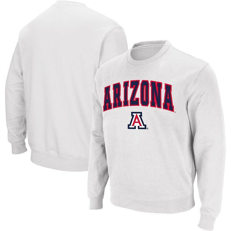 Colosseum Mens Arizona Wildcats Arch and Logo Crew Neck Sweatshirt Product Image