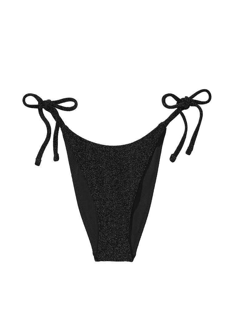 Shimmer Side-Tie Brazilian Bikini Bottom Product Image