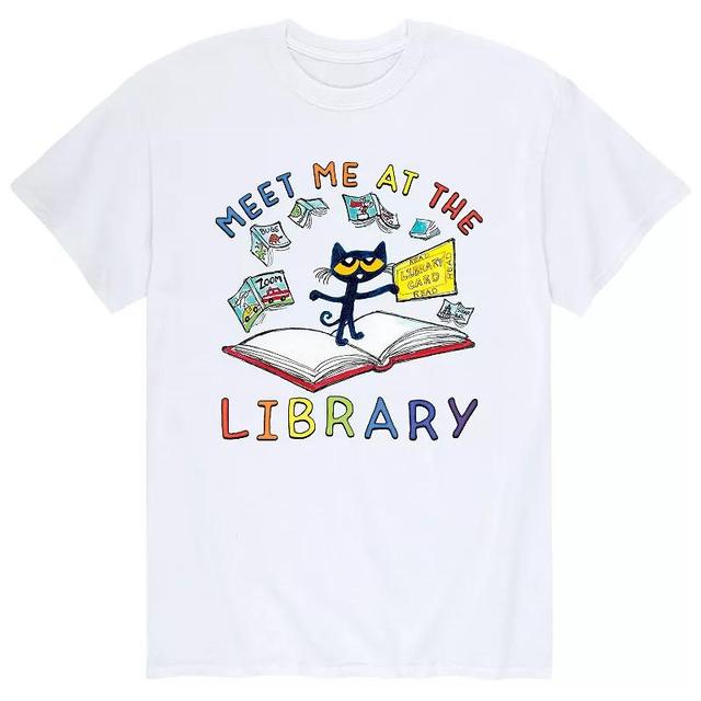 Mens Pete The Cat Meet At Library Tee Product Image