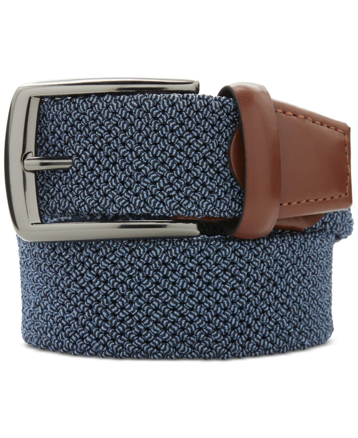 Perry Ellis Portfolio Mens Happy Blue Stretch Woven Belt Product Image