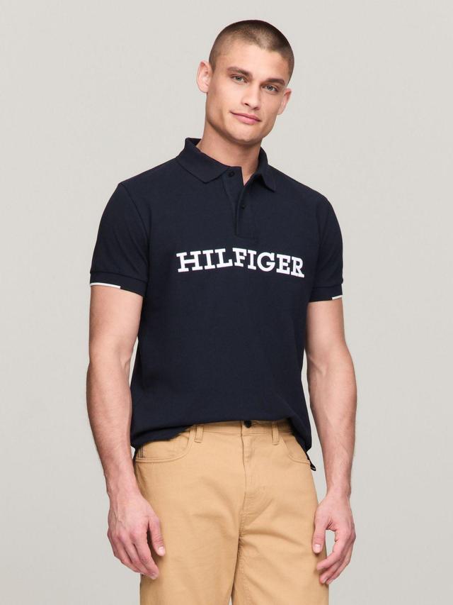 Tommy Hilfiger Men's Regular Fit Embroidered Monotype Polo Product Image