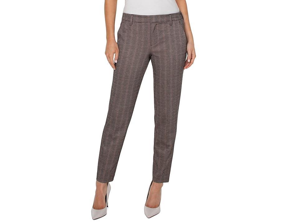 Liverpool Los Angeles Kelsey Trousers (Black Brick Jacquard Stripe) Women's Casual Pants Product Image