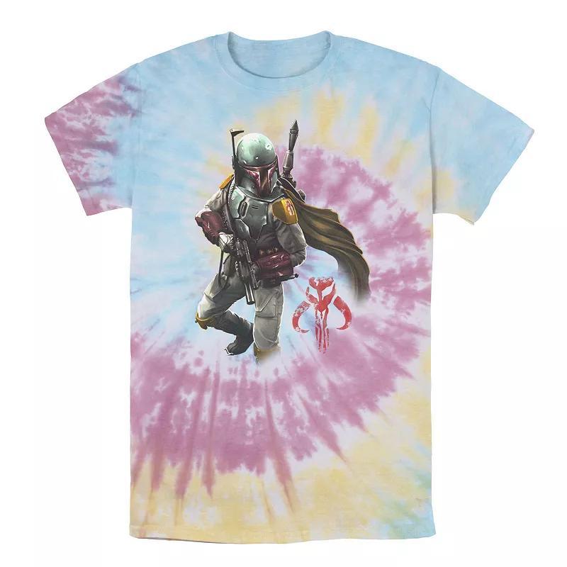 Mens Star Wars Boba Fett Grunge Profile Tee, Boys Product Image