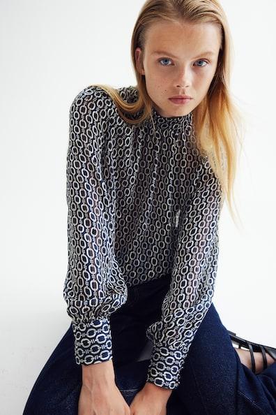 Patterned Blouse Product Image