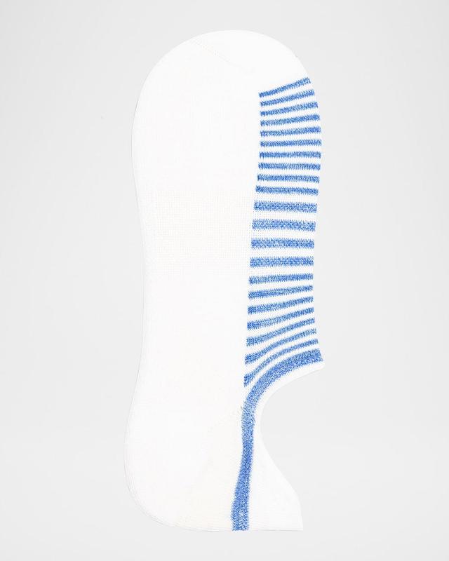 Mens Invisible Sneaker Palio Stripe Pima Cotton No-Show Socks Product Image