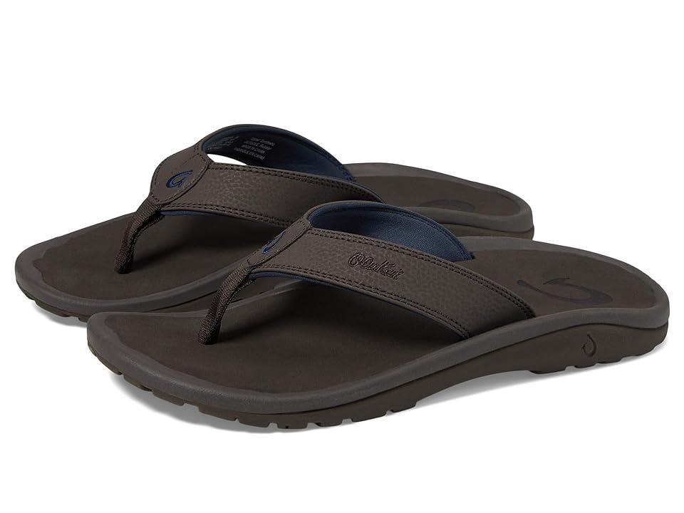 OluKai Ohana (Dark Wood/Dark Wood) Men's Sandals Product Image