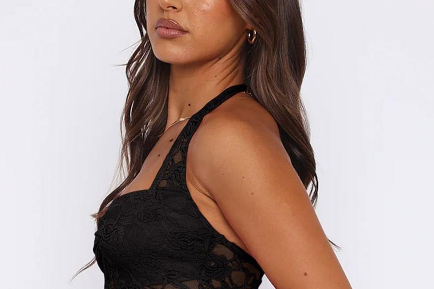 Floral Lace Crop Cami Top Product Image