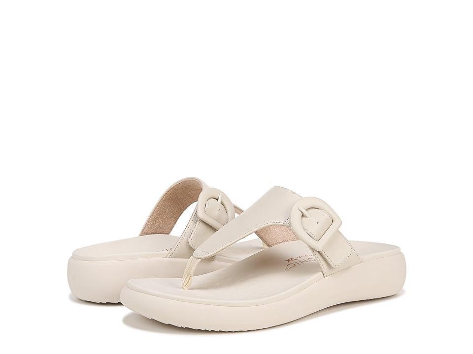 VIONIC Activate Thongs (Cream Leather) Women's Sandals Product Image