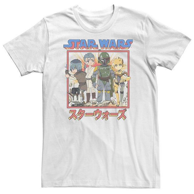 Big & Tall Star Wars: Visions Anime Group Poster Tee, Mens Product Image