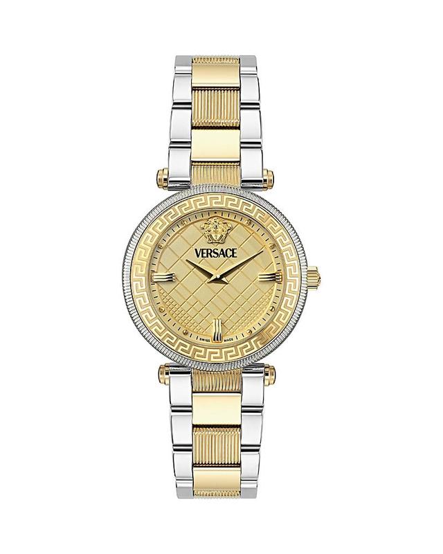 Versace Womens Swiss Two-Tone Stainless Steel Bracelet Watch 35mm Product Image