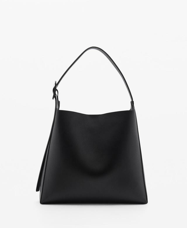 MANGO - Shopper bag with buckle - One size - Women Product Image