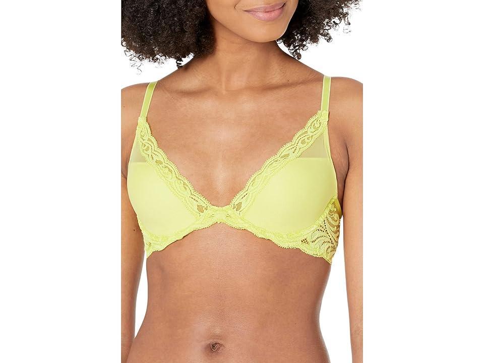 Natori Feathers Contour Plunge Bra 730023 (Lemon Lime) Women's Bra Product Image