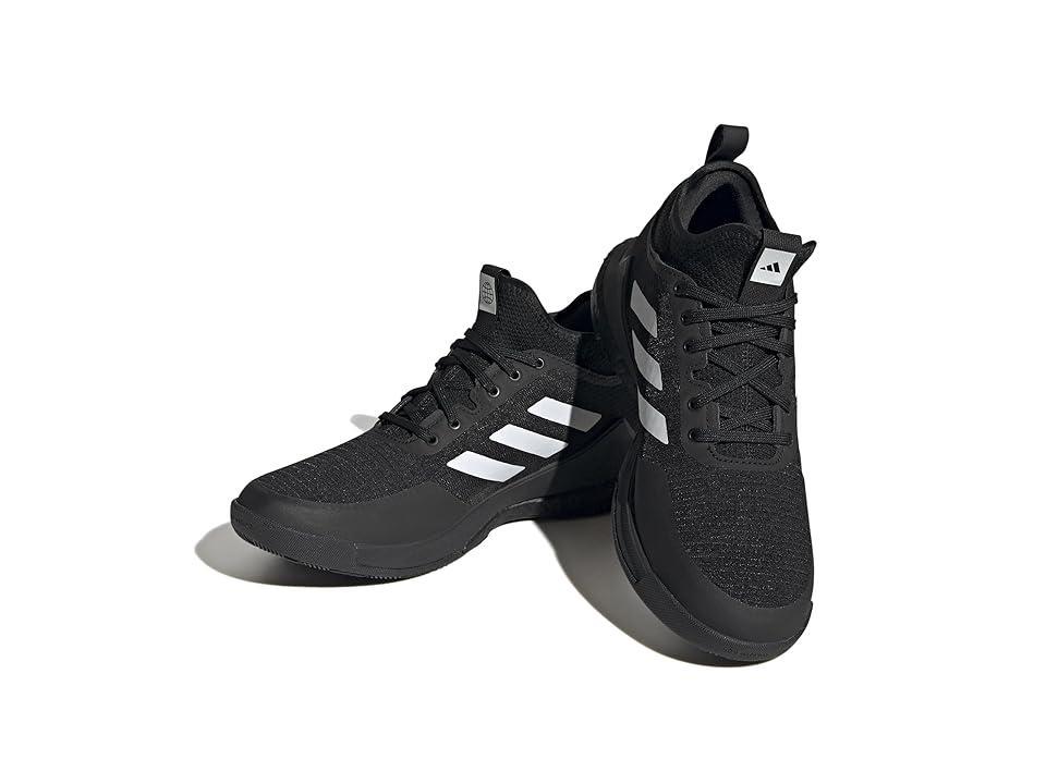 adidas Crazyflight Mid White/Carbon) Women's Shoes Product Image