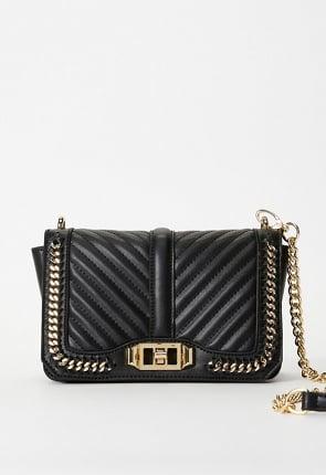 Quilted Flap Crossbody With Chain Product Image