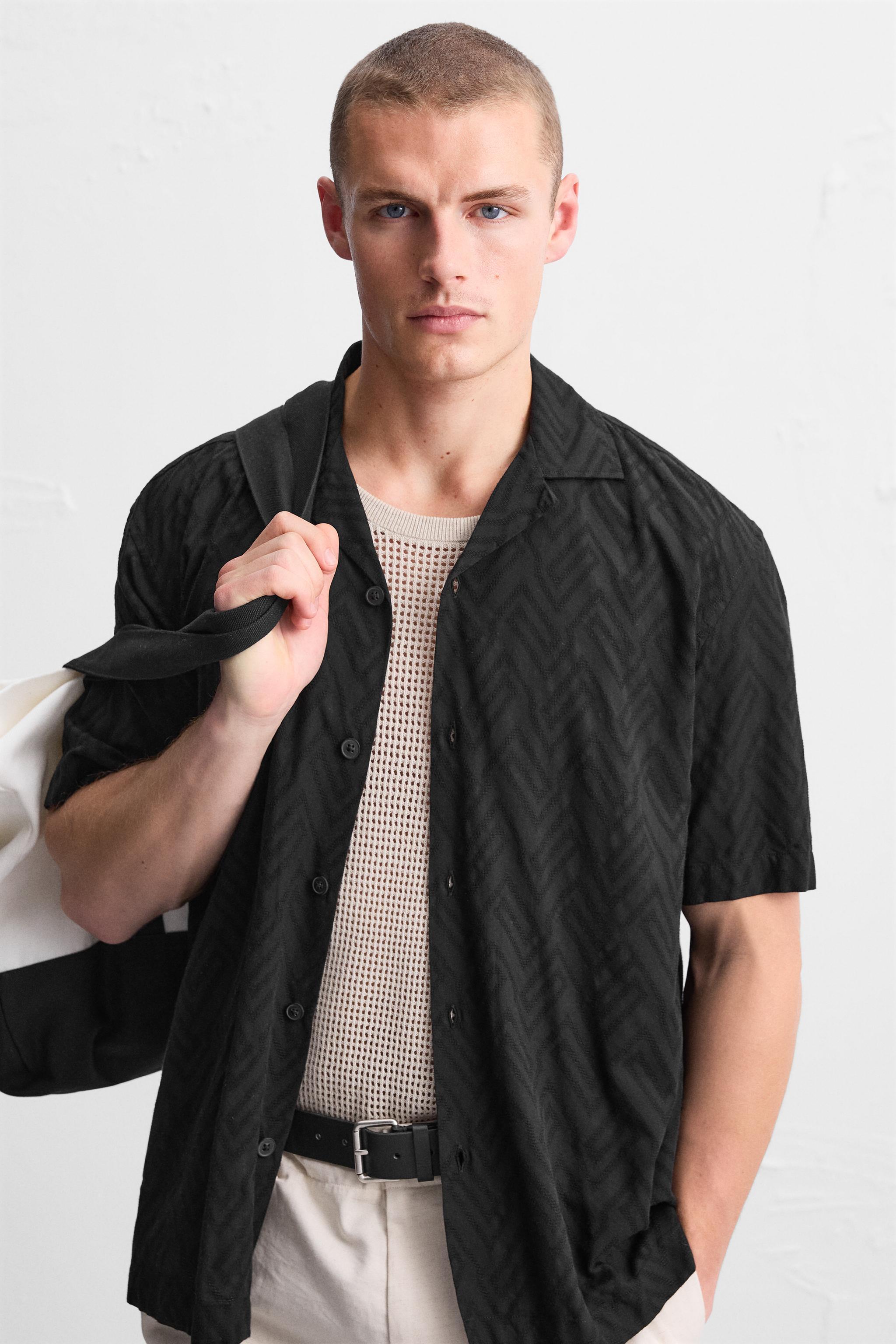 GEOMETRIC JACQUARD SHIRT Product Image