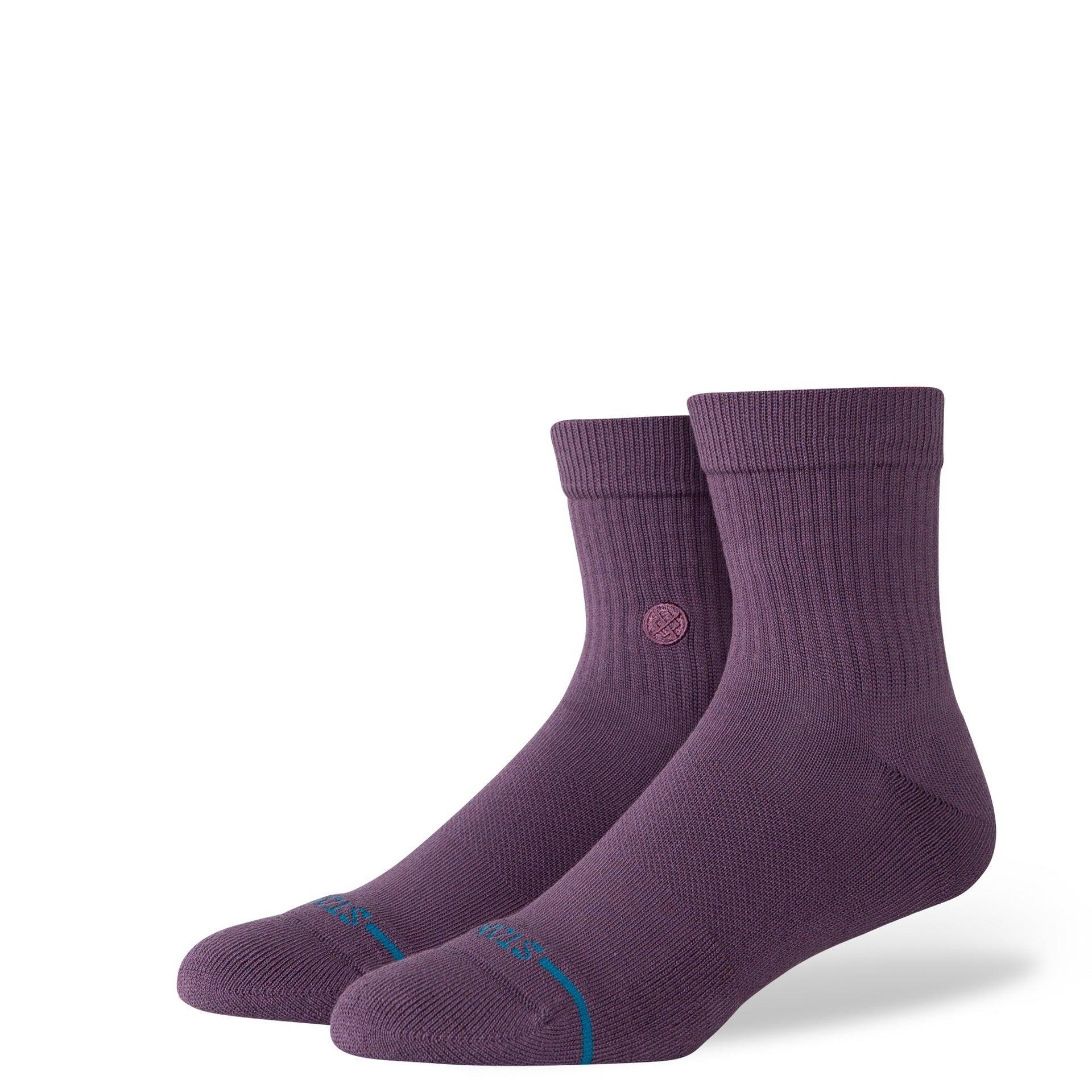 Stance Icon Quarter Mid-Cushion Socks - Grape Product Image