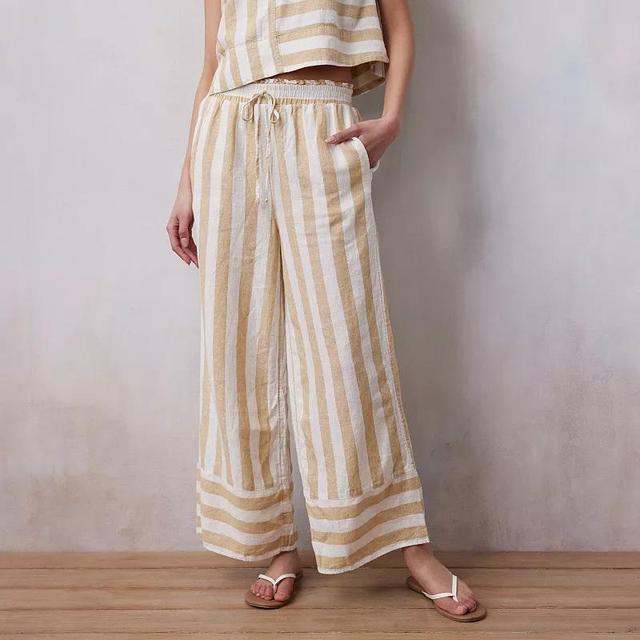 Womens LC Lauren Conrad High Waisted Flowy Wide Leg Pants Product Image