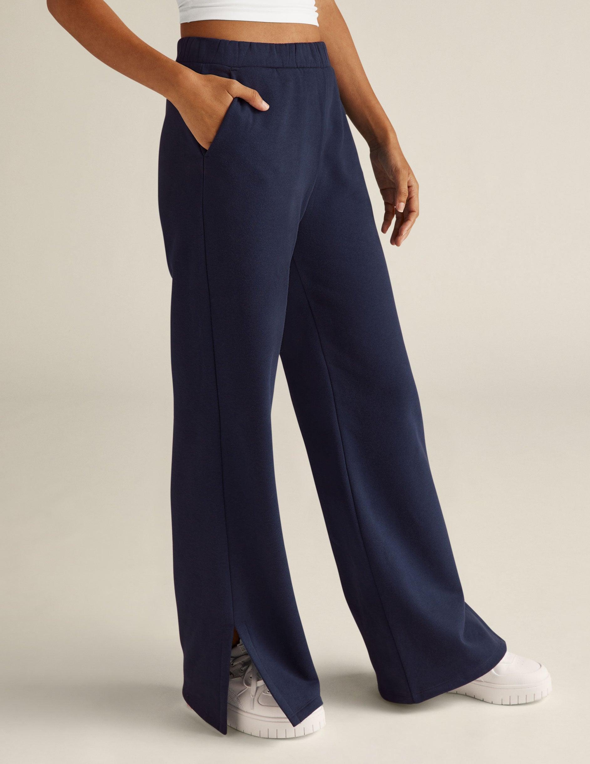 Open Ended Mid Rise Wide Leg Pant Product Image