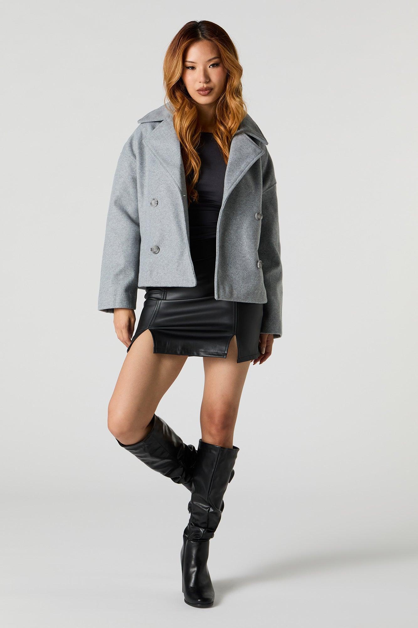 Collared Short Coat Female Product Image