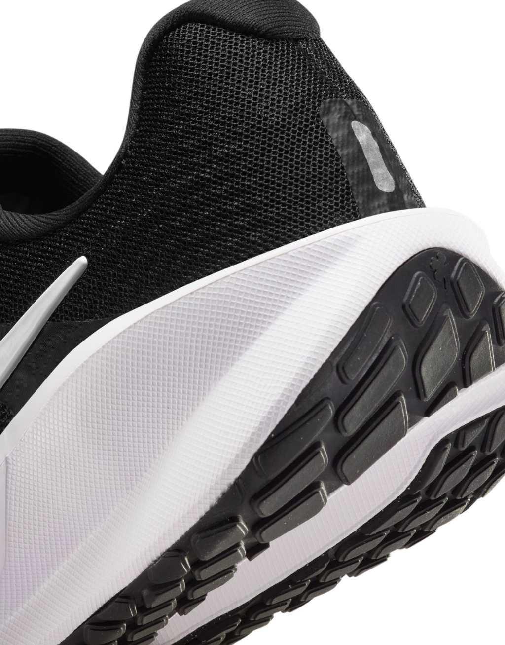 Nike Running Downshifter 13 sneakers in black and white Product Image