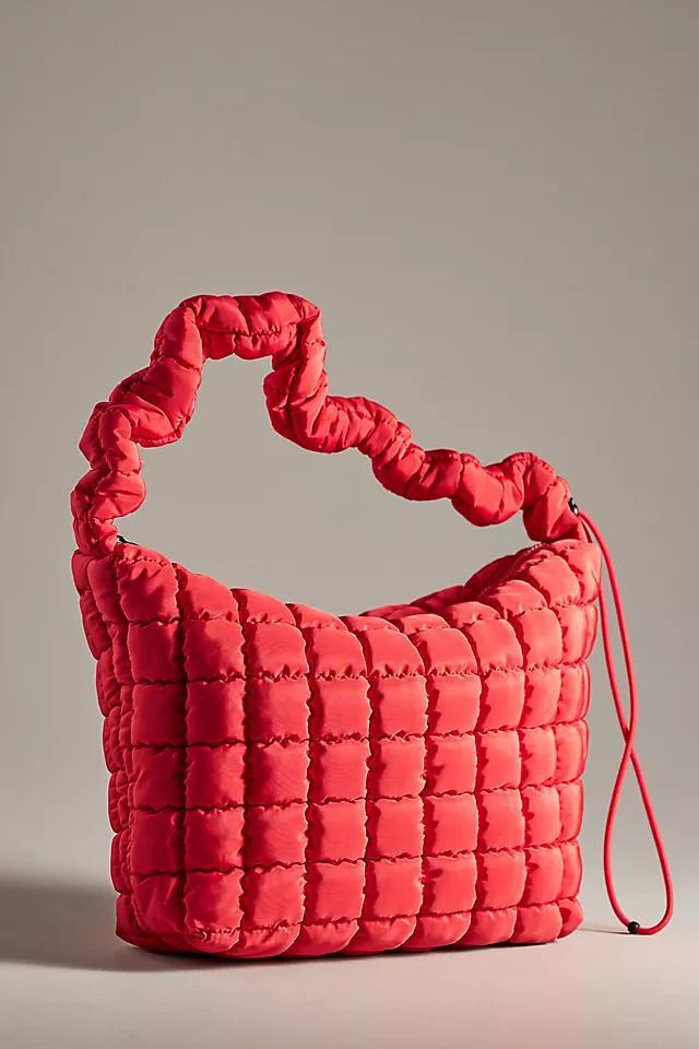 By Anthropologie Quilted Nylon Scrunch Tote Product Image