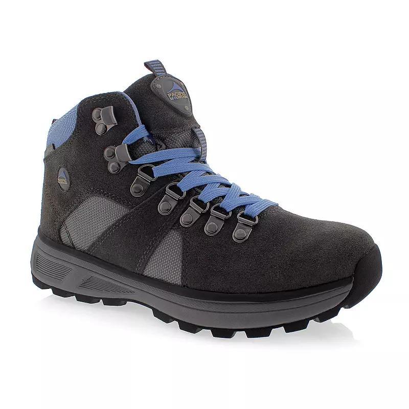 Pacific Mountain Sierra Mid Womens Waterproof Hiking Boots Grey Kentucky Blue Product Image