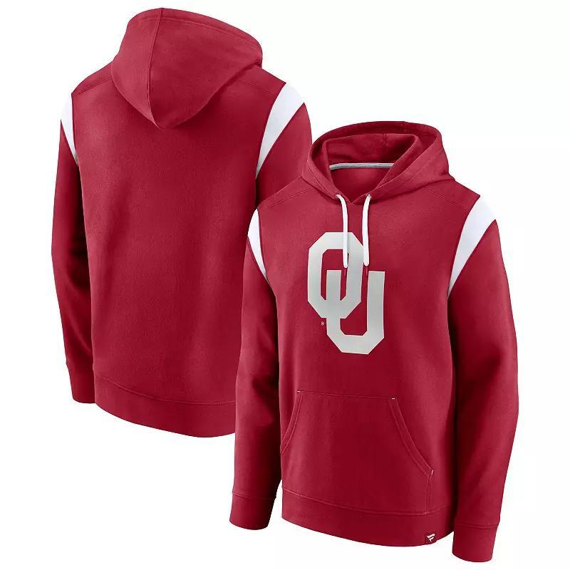 Mens Fanatics Branded Crimson Oklahoma Sooners Gym Rat Pullover Hoodie Product Image