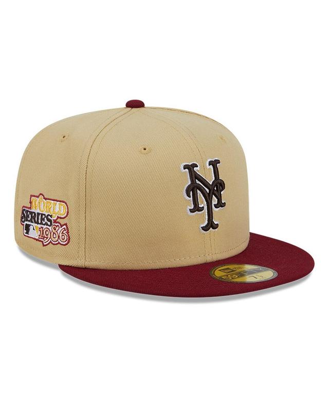 Mens New Era Vegas Gold New York Mets 59FIFTY Fitted Hat - Vegas Gold Product Image