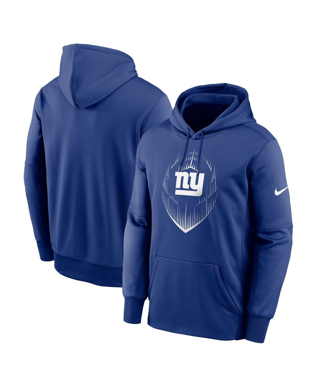 Mens New York Giants Icon Mens Nike Therma NFL Pullover Hoodie Product Image