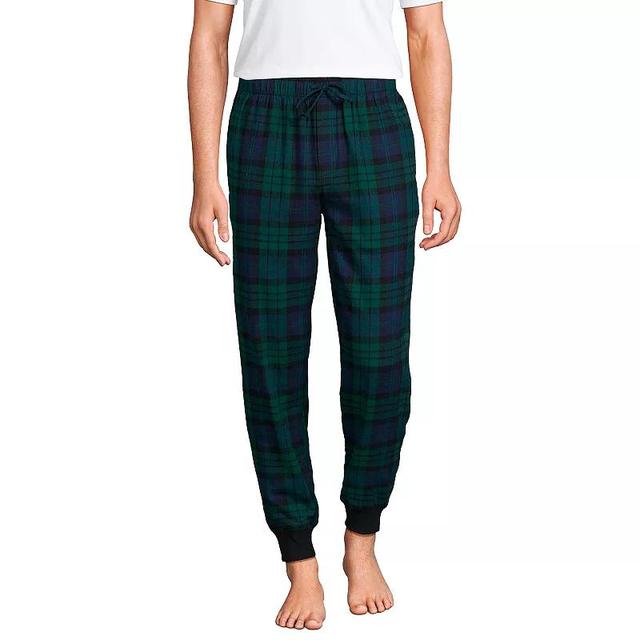 Lands End Mens Flannel Jogger Pajama Pants Product Image