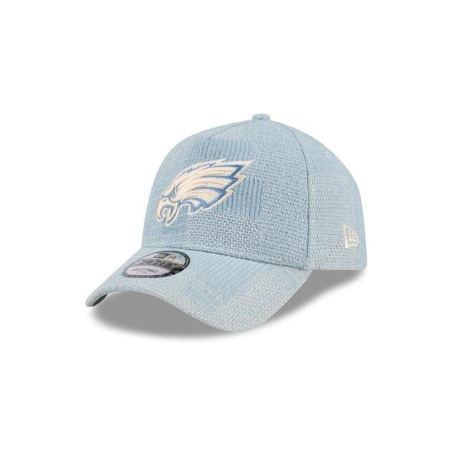 Philadelphia Eagles Logo Essentials Denim 9FORTY A-Frame Snapback Hat Male Product Image