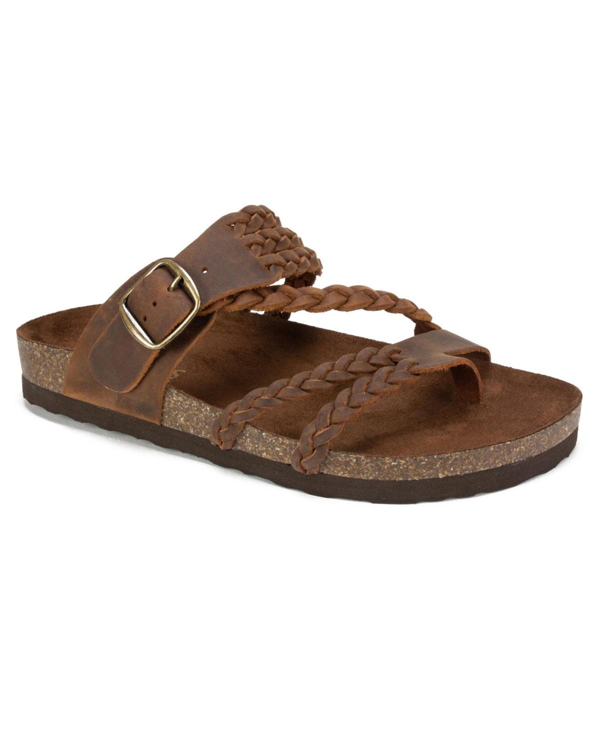 White Mountain Womens Hayleigh Thong Sandals -WHITE Product Image