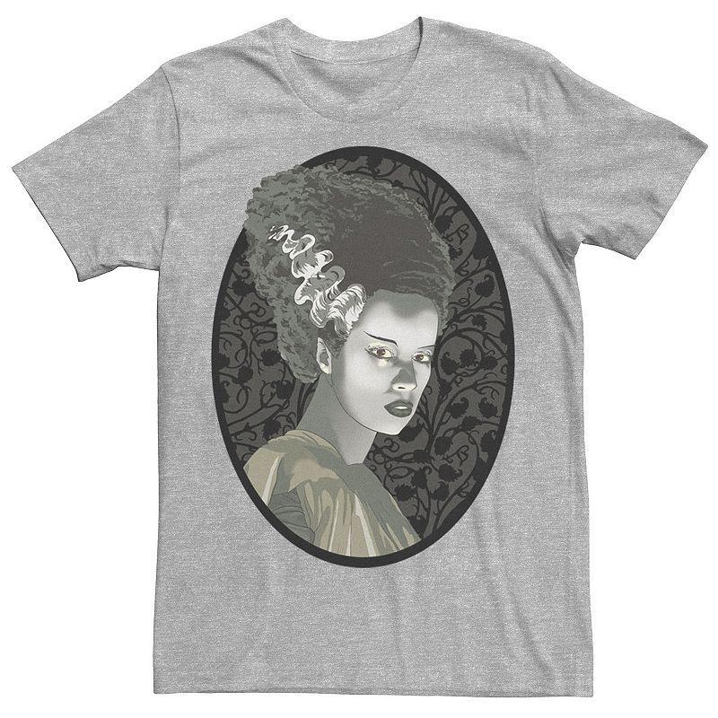 Mens Universal Monsters Bride Of Frankenstein Illustrated Graphic Tee Athletic Grey Product Image